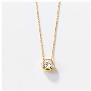 Touchstone Crystal Golden Melrose Slide Necklace